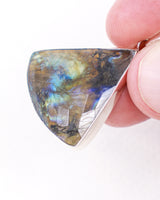 Labradorite Sterling Silver Faceted Pendant – The Mystic Shield | Protection & Intuition