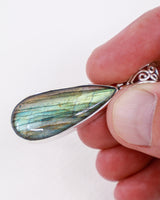 Labradorite Sterling Silver Pendant – The Shifting Veil | Intuition & Magic