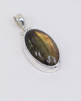 Labradorite Sterling Silver Pendant – The Golden Seer | Intuition & Transformation