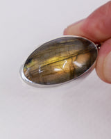 Labradorite Sterling Silver Pendant – The Golden Seer | Intuition & Transformation
