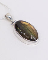 Labradorite Sterling Silver Pendant – The Golden Seer | Intuition & Transformation