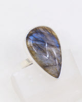 Labradorite Sterling Silver Ring Size 8 – The Celestial Veil | Intuition & Transformation