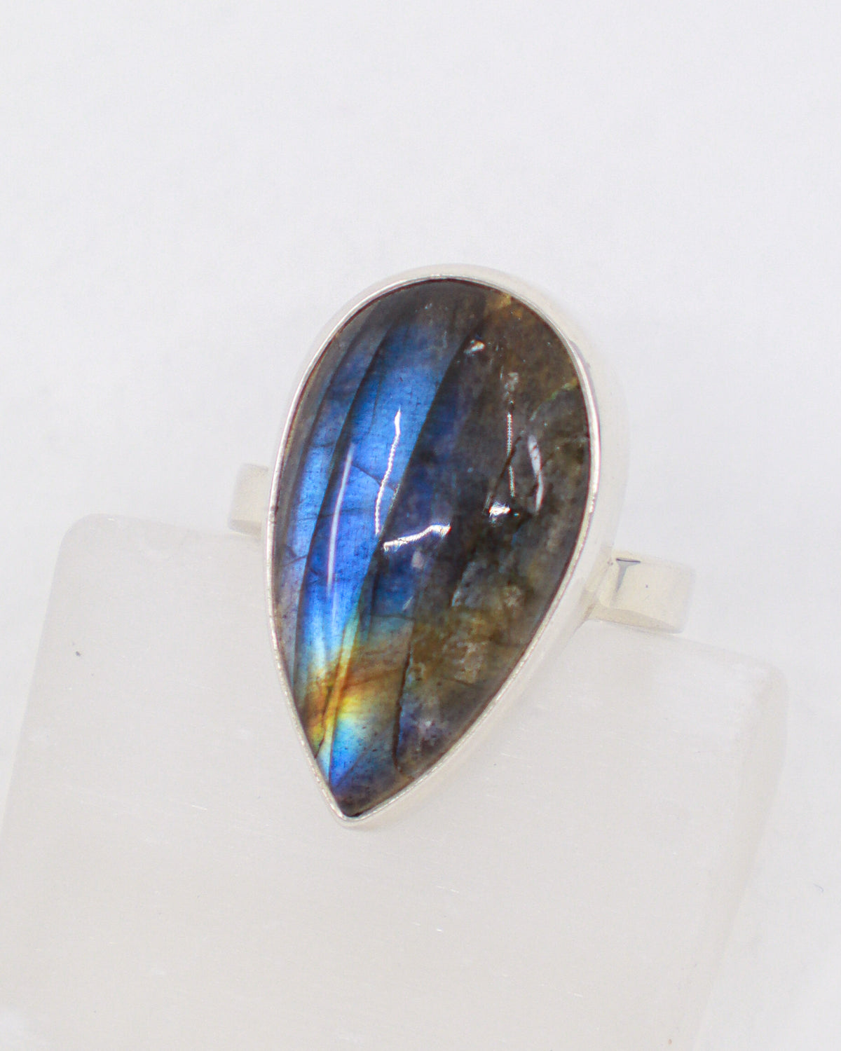 Labradorite Sterling Silver Ring Size 6 – The Mystic Flame | Intuition & Protection