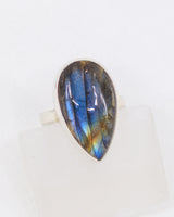 Labradorite Sterling Silver Ring Size 6 – The Mystic Flame | Intuition & Protection