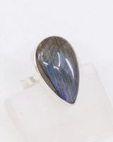 Labradorite Sterling Silver Ring Size 7 – The Moonlit Veil | Intuition & Spiritual Awakening