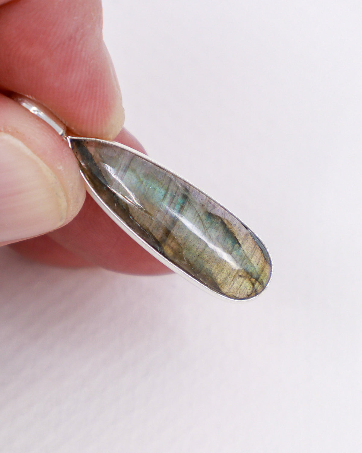 Labradorite Sterling Silver Pendant – The Mystic Tide | Intuition & Transformation