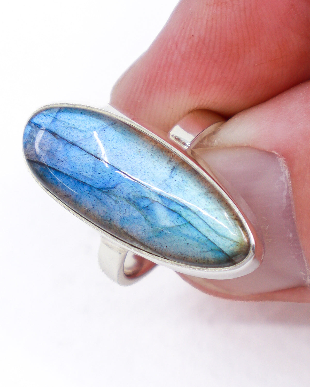 Labradorite Sterling Silver Ring Size 8 – The Mystic’s Veil | Intuition & Magic