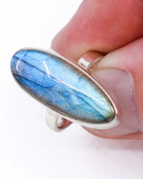 Labradorite Sterling Silver Ring Size 8 – The Mystic’s Veil | Intuition & Magic