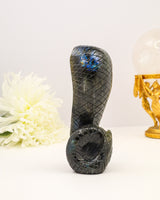 Labradorite Snake Carving | 18cm | 443g | Protection & Transformation