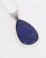Lapis Lazuli Sterling Silver Pendant – The Celestial Oracle | Wisdom & Intuition