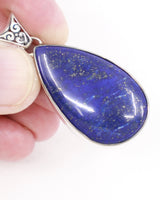 Lapis Lazuli Sterling Silver Pendant – The Celestial Oracle | Wisdom & Intuition