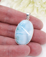 Larimar Silver Pendant | Ocean Calm & Divine Feminine Energy