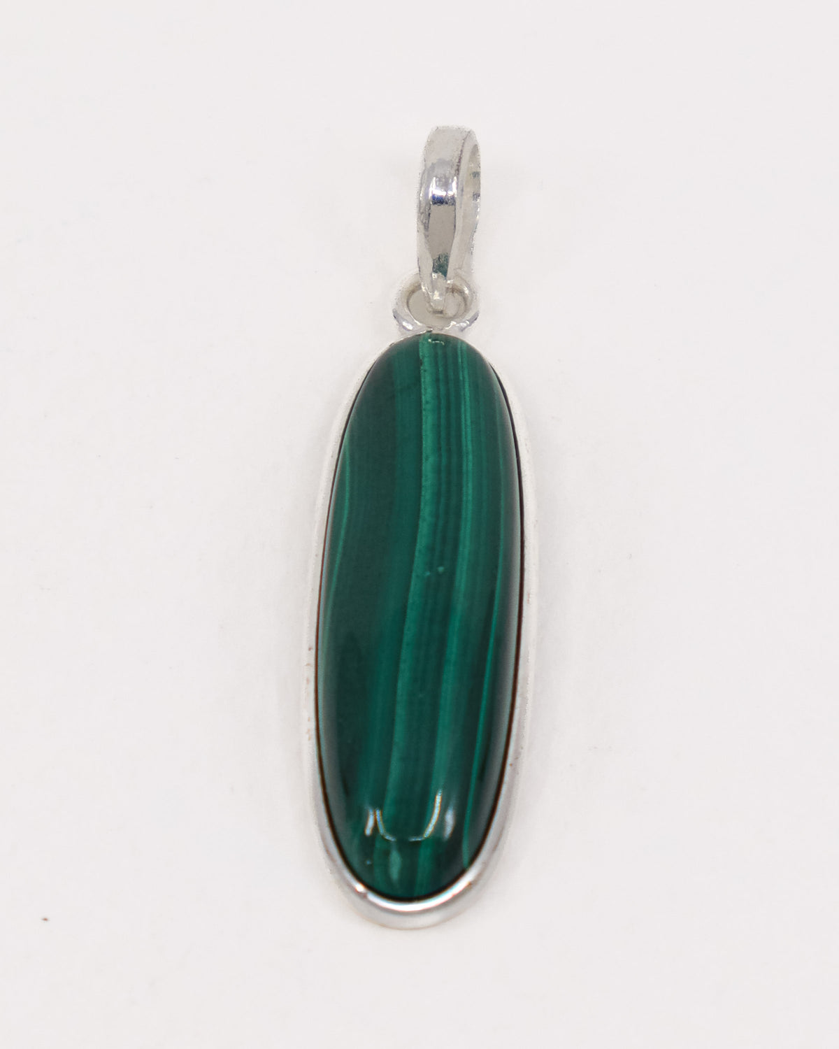 Malachite Sterling Silver Pendant – The Heart of Transformation | Protection & Change