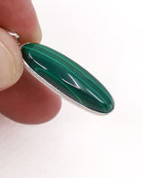 Malachite Sterling Silver Pendant – The Heart of Transformation | Protection & Change