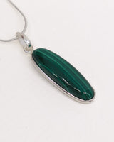 Malachite Sterling Silver Pendant – The Heart of Transformation | Protection & Change