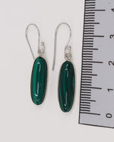 Malachite Sterling Silver Earrings – Emerald Transformation | Protection & Growth