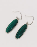 Malachite Sterling Silver Earrings – Emerald Transformation | Protection & Growth