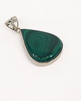Malachite Sterling Silver Pendant – The Emerald Portal | Transformation & Protection