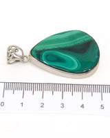 Malachite Sterling Silver Pendant – The Eye of Transformation | Protection & Change