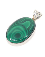 Malachite Sterling Silver Pendant – The Alchemist’s Portal | Transformation & Protection