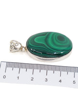 Malachite Sterling Silver Pendant – The Alchemist’s Portal | Transformation & Protection