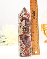 Money Agate Tower Australia | 568g | Wealth Activation Crystal
