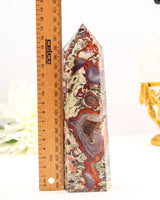 Money Agate Tower Australia | 568g | Wealth Activation Crystal