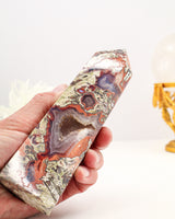 Money Agate Tower Australia | 568g | Wealth Activation Crystal