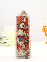 Money Agate Tower | 600g | Stability & Abundance Crystal
