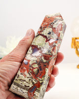 Money Agate Tower | 600g | Stability & Abundance Crystal