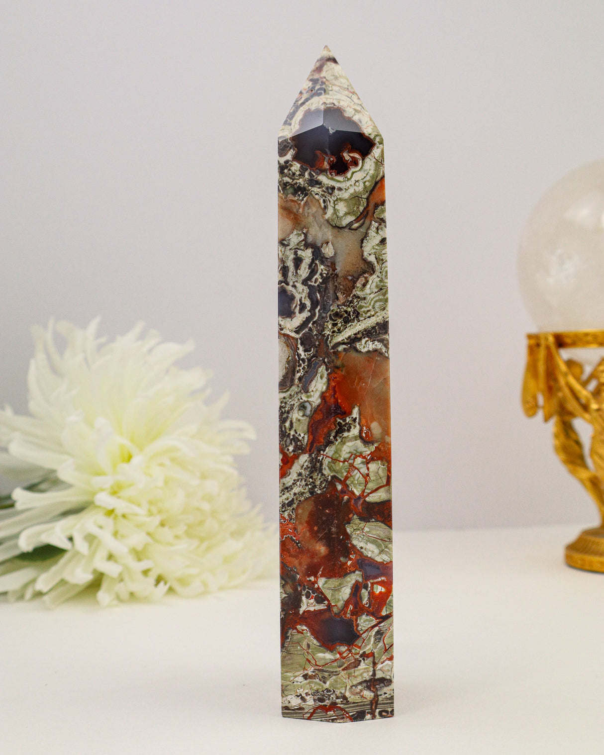 Money Agate Tower Australia | 721g | Abundance & Grounding