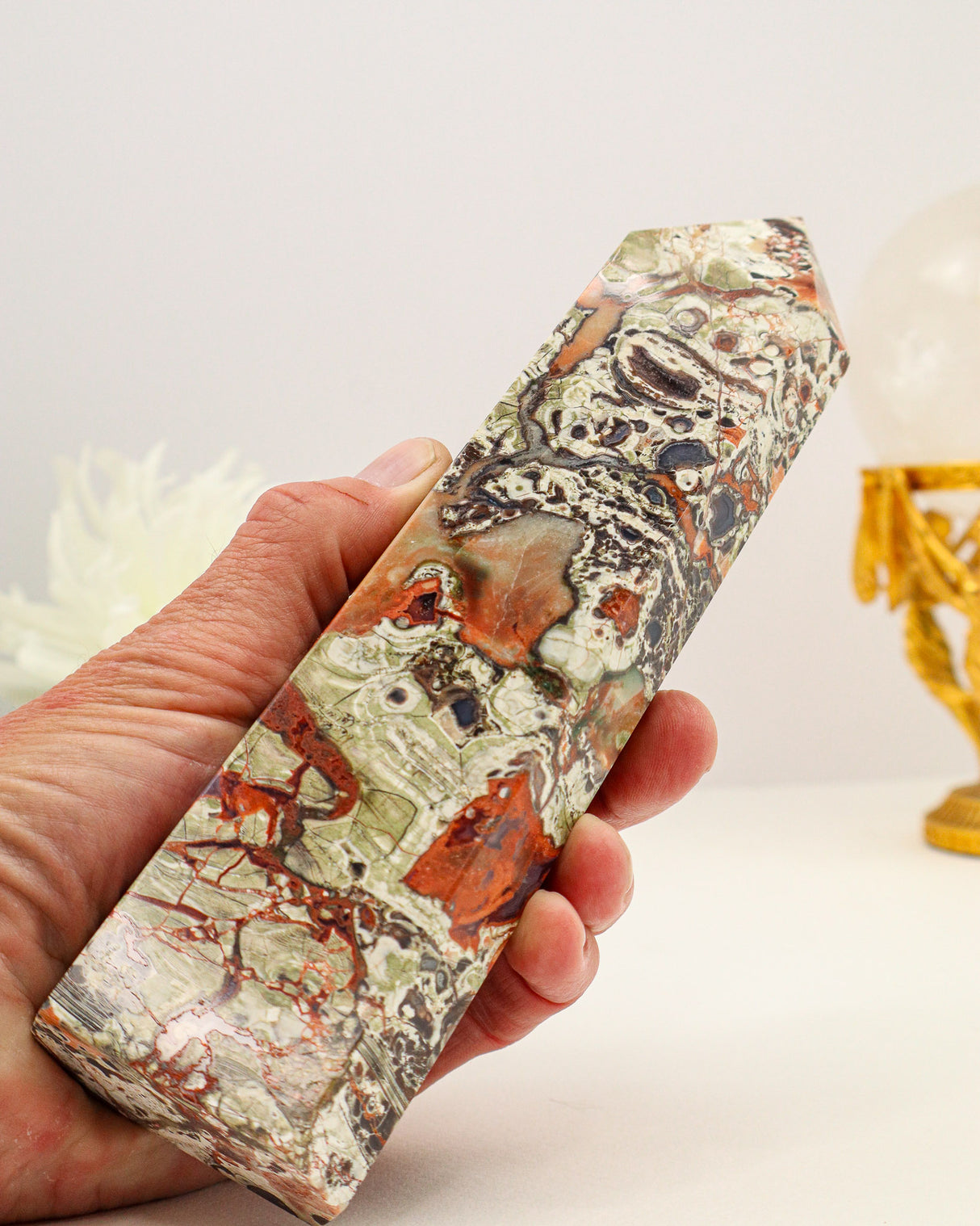 Money Agate Tower Australia | 721g | Abundance & Grounding