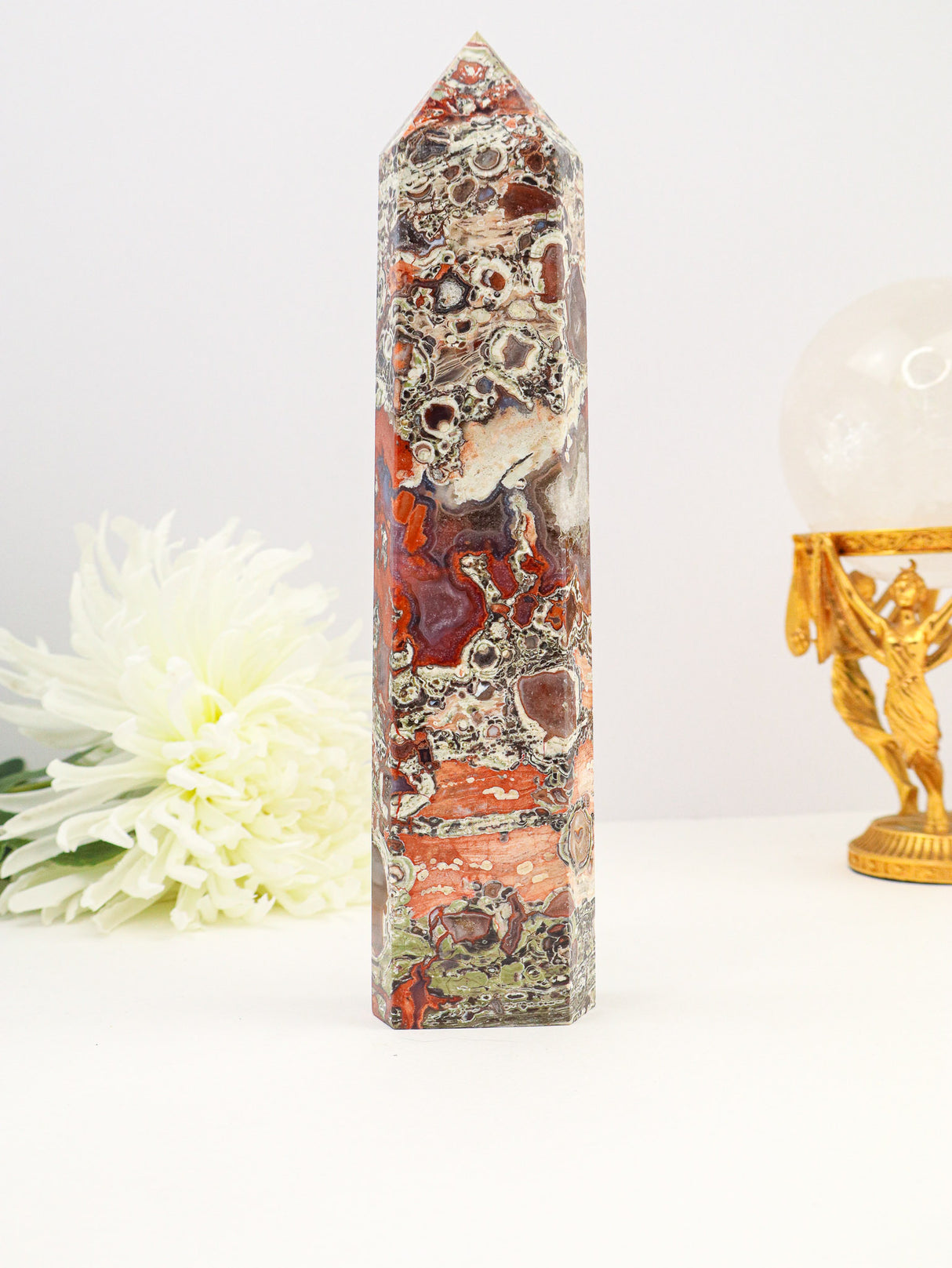 Money Agate Tower Australia | 798g | Abundance Crystal