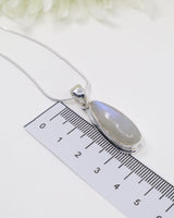 Rainbow Moonstone Sterling Silver Pendant | Intuition & Divine Feminine