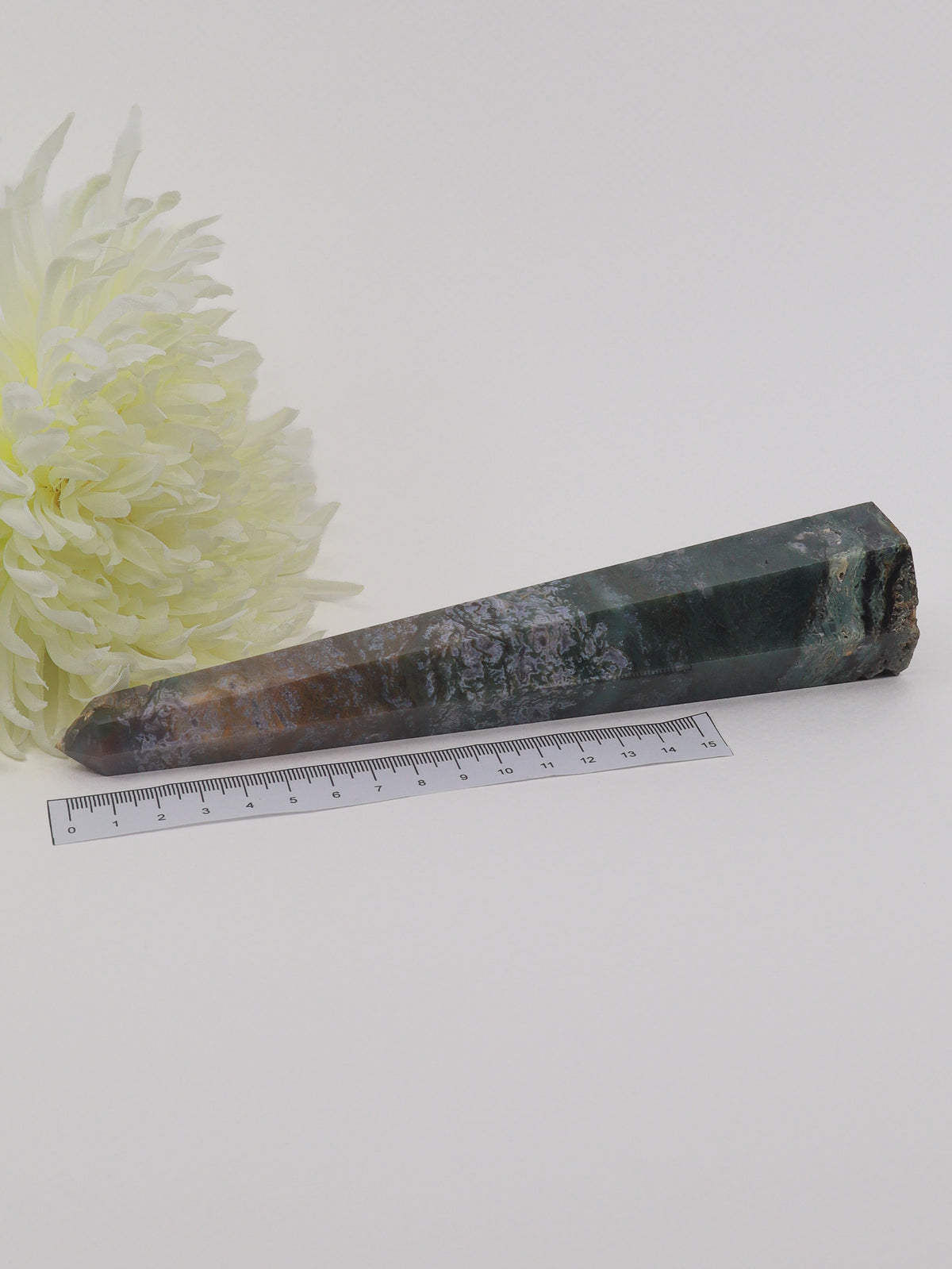 Moss Agate Tower 334g – The Enchanted Forest | Growth & Abundance