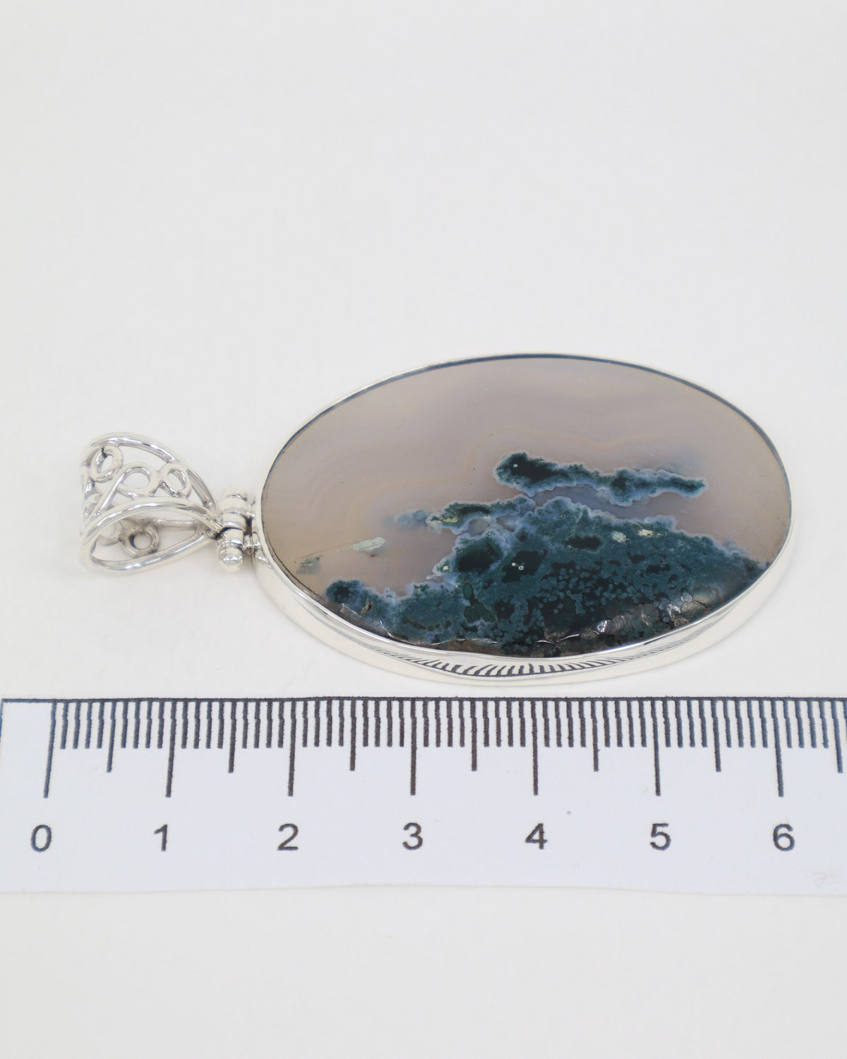Moss Agate Sterling Silver Pendant – The Enchanted Grove | Growth & Abundance