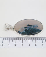 Moss Agate Sterling Silver Pendant – The Enchanted Grove | Growth & Abundance
