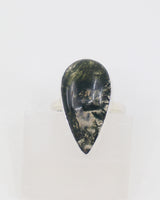 Moss Agate Sterling Silver Ring Size 7 – The Secret Forest | Growth & Abundance