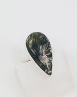 Moss Agate Sterling Silver Ring Size 7 – The Secret Forest | Growth & Abundance