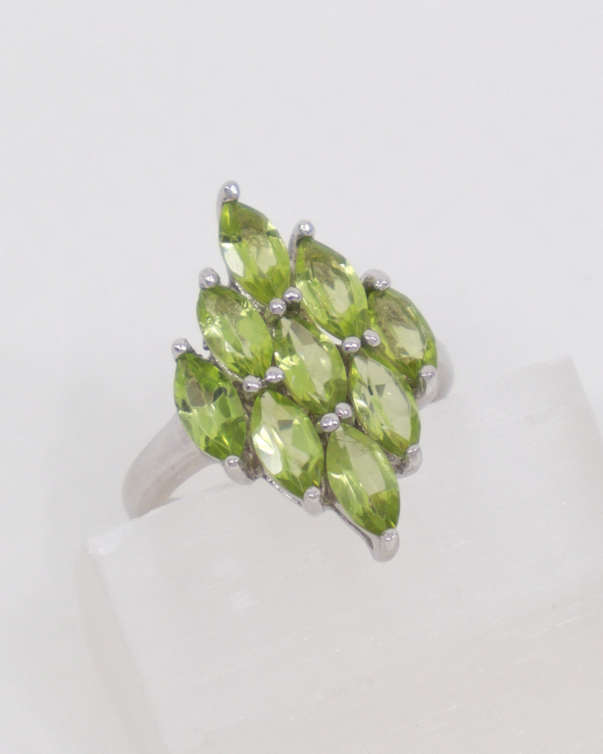 Peridot Sterling Silver Ring Size 7 – The Light Bringer | Abundance & Renewal