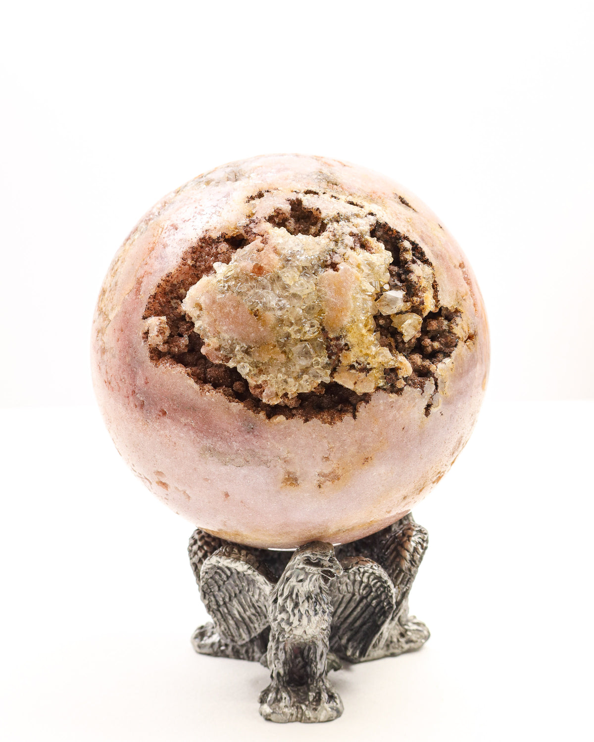 Pink Amethyst Sphere 2.421kg – The Heart Sanctuary | Love, Peace & Emotional Healing