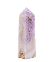 Pink Amethyst Blossom Garden Tower with Flower Agate & Druzy Caves – 728g