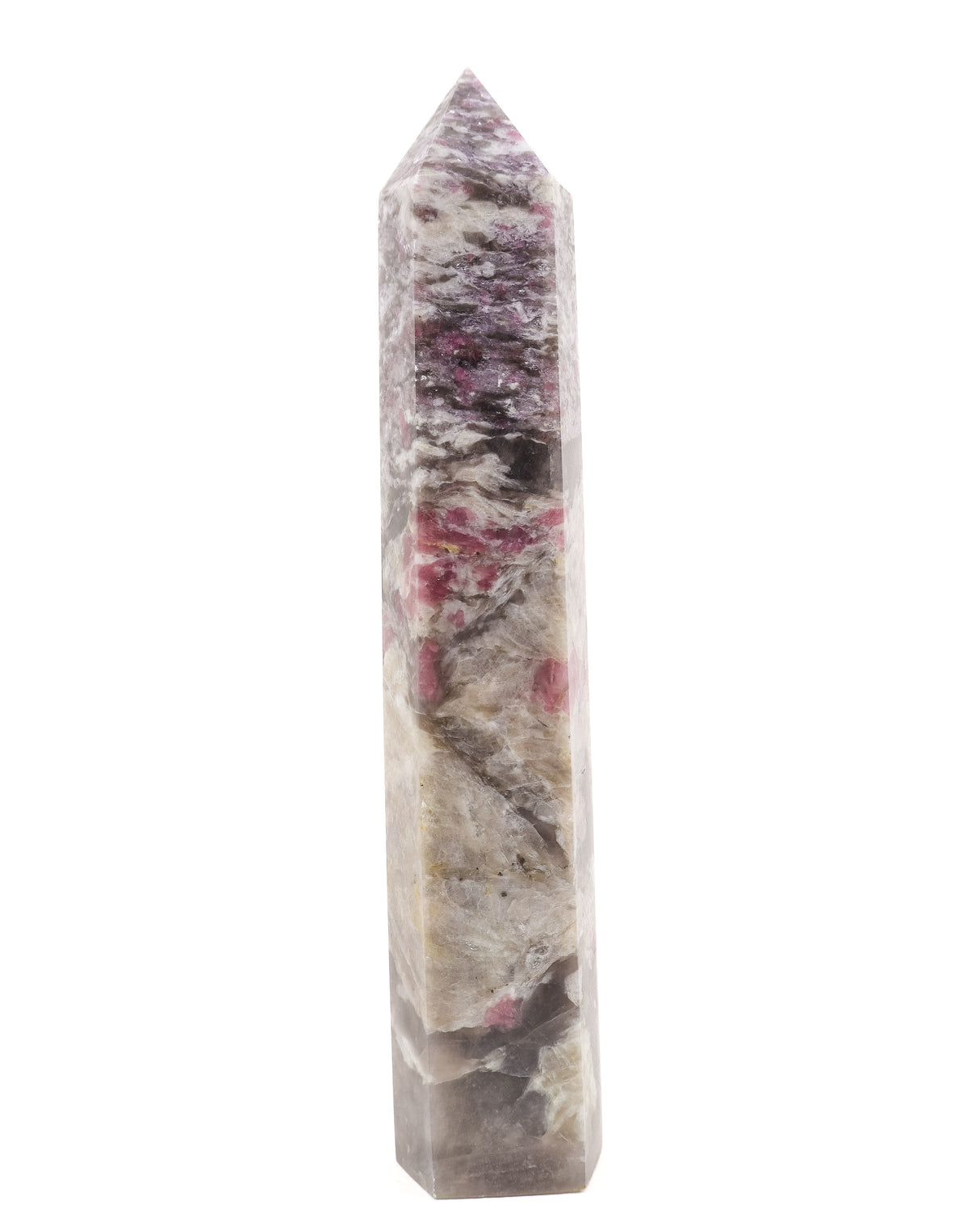 Pink Tourmaline in Quartz Tower – The Heart Alchemist | 21cm, 687g