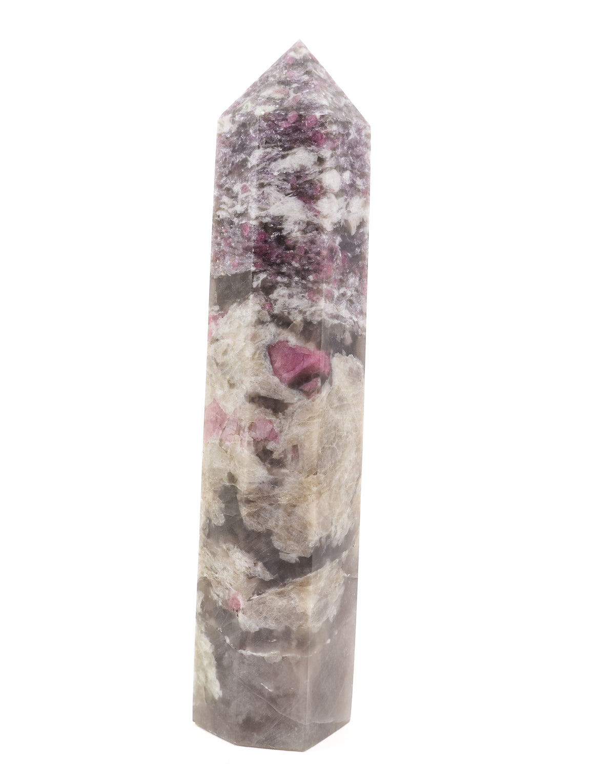 Pink Tourmaline in Quartz Tower – The Heart Alchemist | 21cm, 687g