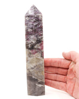 Pink Tourmaline in Quartz Tower – The Heart Alchemist | 21cm, 687g