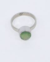 Prehnite Sterling Silver Ring – Size 7 | Heart of Peace