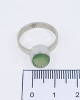 Prehnite Sterling Silver Ring – Size 7 | Heart of Peace