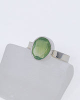 Prehnite Sterling Silver Ring – Size 7 | Heart of Peace