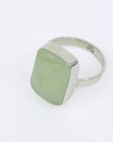 Prehnite Sterling Silver Ring – Size 9 | Gentle Heart