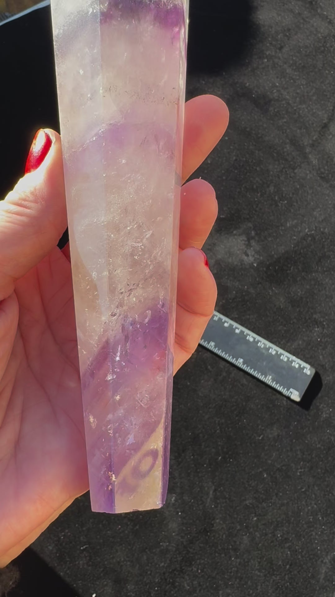 Amethyst Wand 381g – Channel of Divine Calm and Spiritual Insight